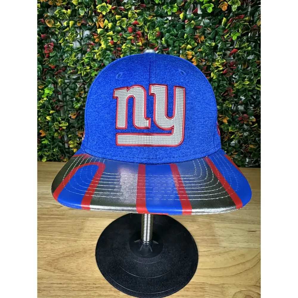 New York Giants NFL Draft 2017 New Era 9Fifty Snapback Hat NY‎ Blue Red Silver